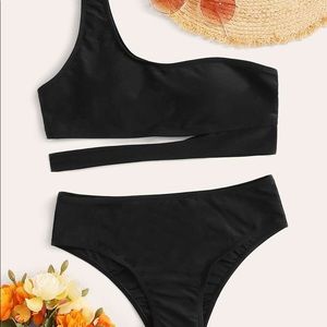SHEIN one strap bikini